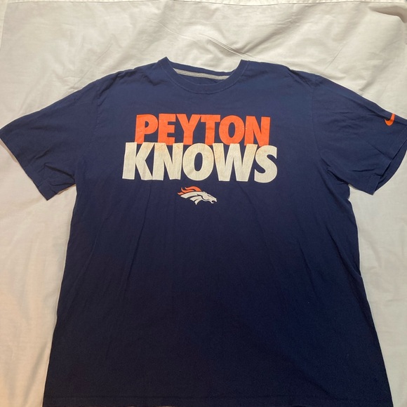 Peyton Manning, “Peyton Knows” T-shirt! Nike Brand, size 2X - Picture 1 of 5